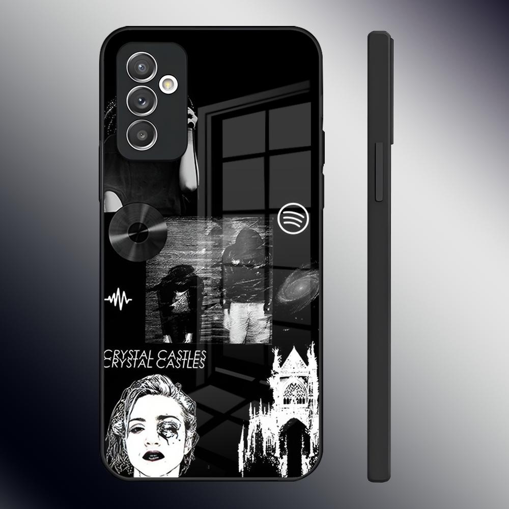Горячий Чехол для Телефона Band C-Crystal C-Castles Для Samsung S26 S24 Ultra S23 S22 S21 Fe S25 Plus A54 A34 A24 A53 A13 A16 Стеклянная Крышка