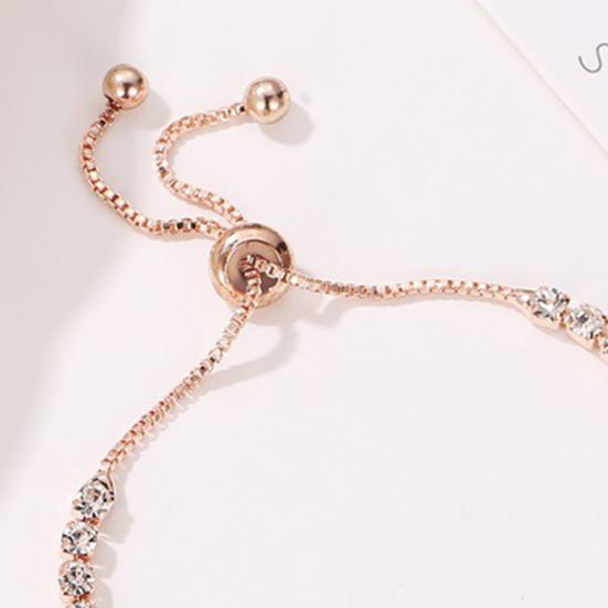 Женский браслет в форме сердца с кубическим цирконием, ювелирные изделия, блестящий браслет в корейском стиле для вечеринки