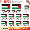 10-100pcs Palestine Face Arm Stickers Water Transfer Sticker Vibrant Colors Palestine Flag Tattoo Sticker Effortless Removal