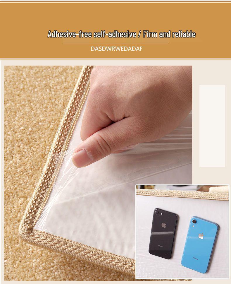 Утолщенный самоклеящийся нескользящий коврик-накладка на ступеньки для лестницы из массива дерева