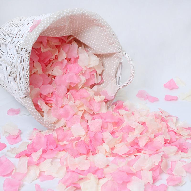 Романтический Свадебный Декор для Помолвки: Искусственные лепестки красной розы