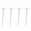 VidaXL Ножки для журнального столика конические 4 шт. Белые 30-31 см Сталь 4012509