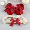 Bow Headband Socks Headband Set Newborn Baby Girl Socks Infant Anti Slip Socks Toddler Floor Socks