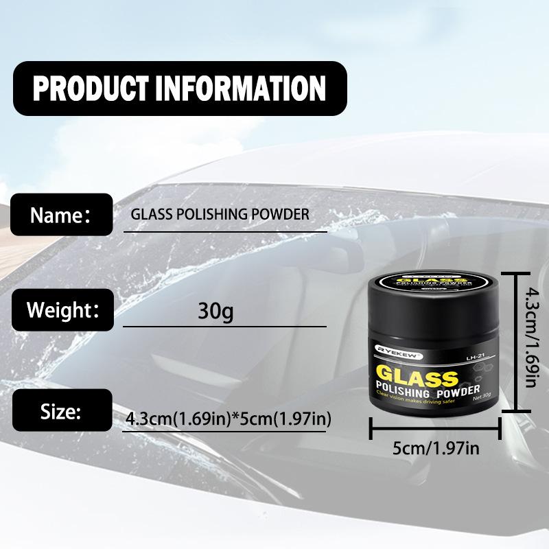 30 г Порошок для полировки автомобильного стекла Порошок для обезжиривания стекла автомобиля Порошок для ремонта пленки Автомобили Автомобили Грузовики Порошок для удаления царапин со стекла