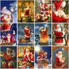 DIY 5d Diamond Painting Full Round Drill Christmas Gift Santa Claus Embroidery Cross Stitch Handcraft Kits Home Decor Wall Art