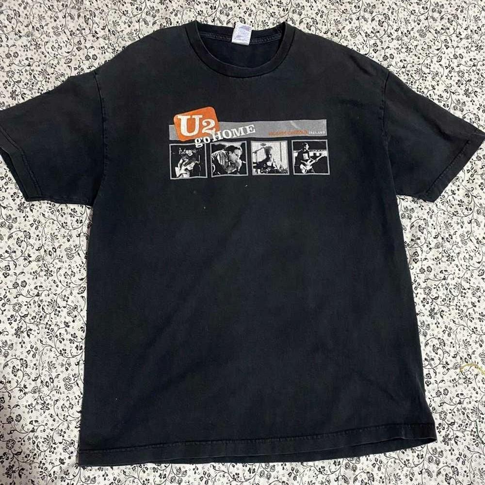 Футболка U2 Go Home, Футболка группы U2, Винтажная футболка, Хлопковая футболка с принтом, Унисекс футболка