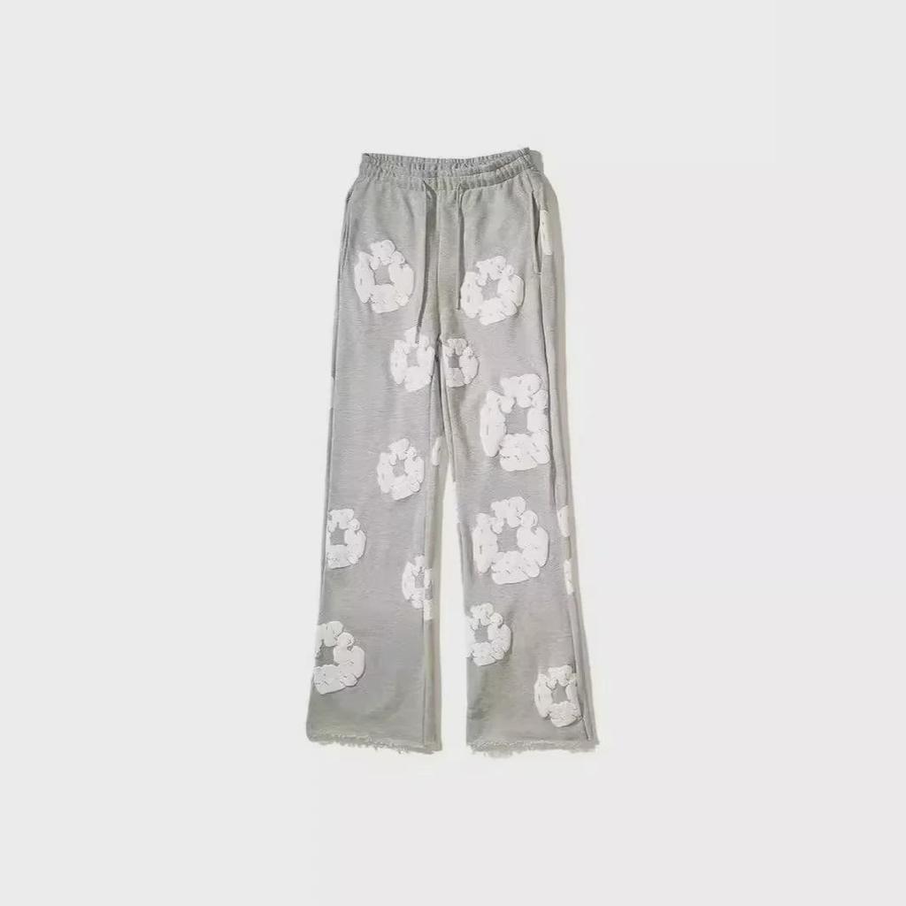 Мужские модные прямые брюки в стиле хип-хоп с принтом капок — повседневные, универсальные, свободные, облегающие спортивные брюки