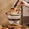 ZISIZ Ceramic Stovetop Tea & Milk Tea Brewing Pot Set
