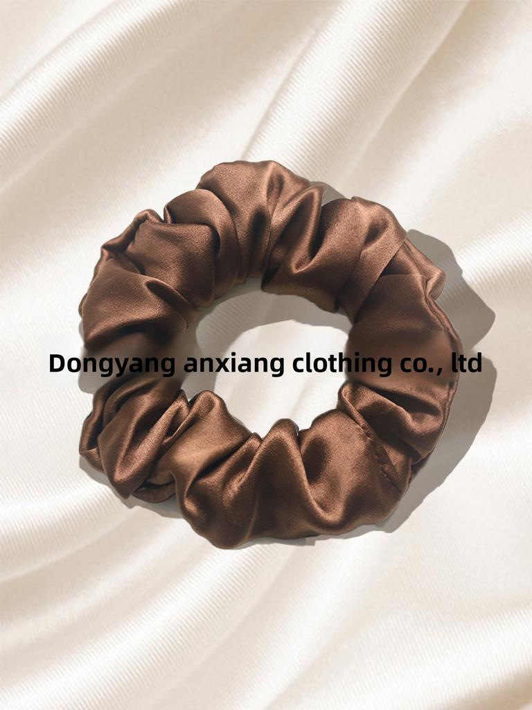 Резинка для волос из 19 момме чистого шелка, ручной работы, шелковая повязка для волос из шелка тутового дерева для женщин (4 см 6 см)