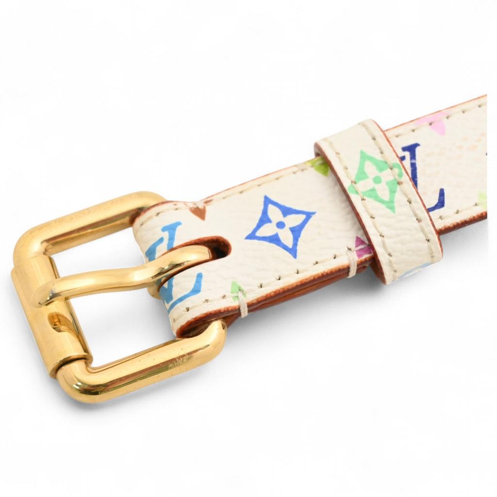 Оригинал LOUIS VUITTON Монограмма Мультиколор Ceinture Carre Ремень lv4417kk Б/у