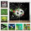 Curtains Sports Football World Cup 3D Digital Printing Blackout Curtain Punching