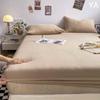 Новый однотонный матрас из стираного хлопка, наматрасник цельный всевключающий простыня, всесезонный защитный чехол для матраса Simmons