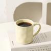400ml Simple Color Ceramic Mugs Cream Style Coffee Cup Couple Drinking Cups Home Office Breakfast Cup with Handle Birthday Gift