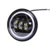 2pcs 4.5 Inch Motorcycle Led Fog Light DRL Led Fog Angel Eyes 30W Round Waterproof 1/2 Auxiliary Passing Lamp Touring