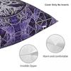 Tree Of Life With Triquetra Amethyst And Silver Square Pillowcase Cushion Cover Pillow Case Throw Pillow Cover for Home Sofa
