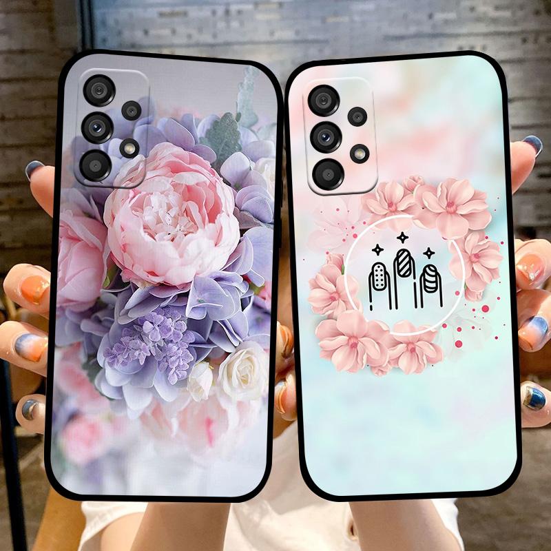 Милый Мультяшный Чехол-Бампер Для Samsung A33 A53 A73 Мягкий Силиконовый TPU Чехол Для Телефона Samsung Galaxy A72 4G 5G Защитный