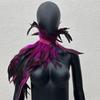 Готический стиль шаль павлин костюм женский шаль кружевной шарф перья винтажный готический плащ карнавальный костюм на Хэллоуин карнавальный костюм