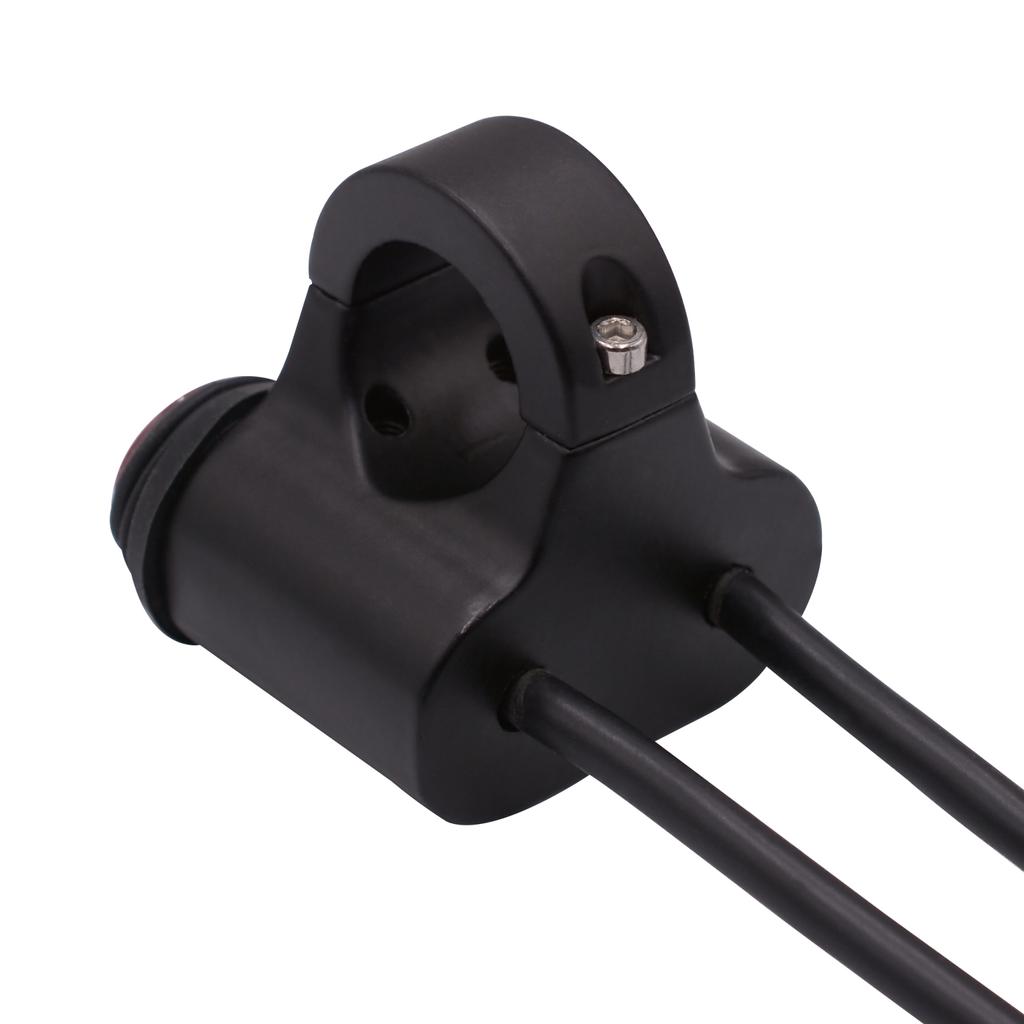 Motorcycle Headlight Handlebar Spotlight Double Flash Switch for 7/8'' 22mm Handlebar Modified Waterproof with Indicator Light Aluminum Alloy