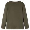 Детская футболка с длинным рукавом цвета хаки 92/104/116/128/140