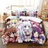 Модные 3D Постельные комплекты Little Busters Набор пододеяльника с наволочкой Твин Фул Квин Кинг Постельное белье