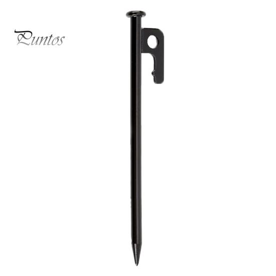 Колышек для гвоздей для палатки с крючком, дизайн с острым наконечником, нержавеющий, устойчивый к коррозии, широко используемый садовый колышек, кемпинговый колышек