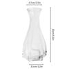 Gradient Glass Vase with Geometric Faceted Design Flower Vase for Wedding Centerpiece Arrangements Home Office Decor Floreros