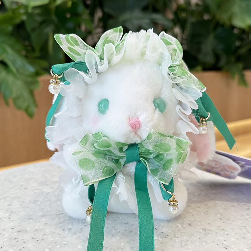 Милый кулон-кролик Лолита, плюшевая игрушка, мягкая кукла из короткого плюша, подарок для девочки, декор, 14 см