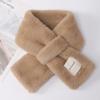 Rabbit Fur Winter Warm Scarf Plush Scarf Women'S Versatile Cross Thickened Rex Rabbit Hair Fashion Scarf