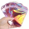10/20/50PCS Laser Ziplock Bags Iridescent Transparent Plastic Self-Sealing Bag for Jewelry Packaging Cosmetic Retail Display Bag