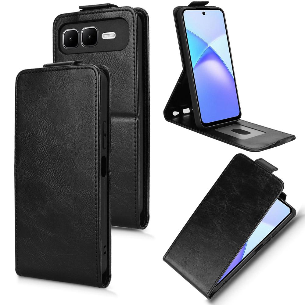 For Infinix Smart 10 Plus Stand Case Magnetic Clasp Vertical Flip Leather Phone Cover with Card Holder
