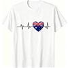 I Love Australia Pattern Print Men's T-shirt Summer Men's and Women's Casual Fashion Tops Men's Short Sleeve T-shirt Oversize Clothing