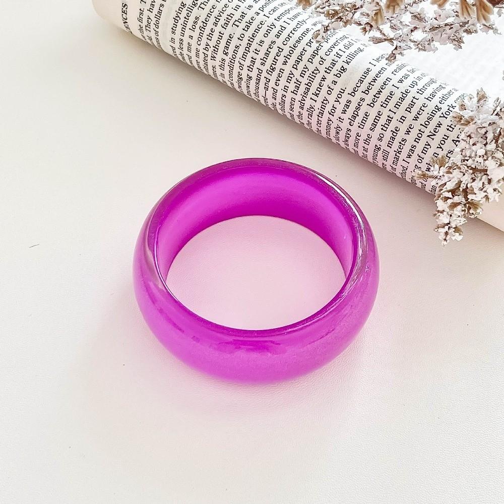 Glitter Chunky Bangles Bright Color Resin Bracelets Elegant Lady's Bracelet Gifts