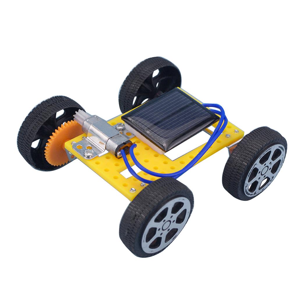 Mini Solar-Powered Car Gadget Small Solar Power Toy Car Educational Solar Powered Toy Kids Scientific Experiment Toy