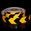 5cm*50m High Visibility Reflective Tapes Arrow White-Red Yellow-Black Waterproof Adhesive Strips Conspicuity Safety Car Stickers