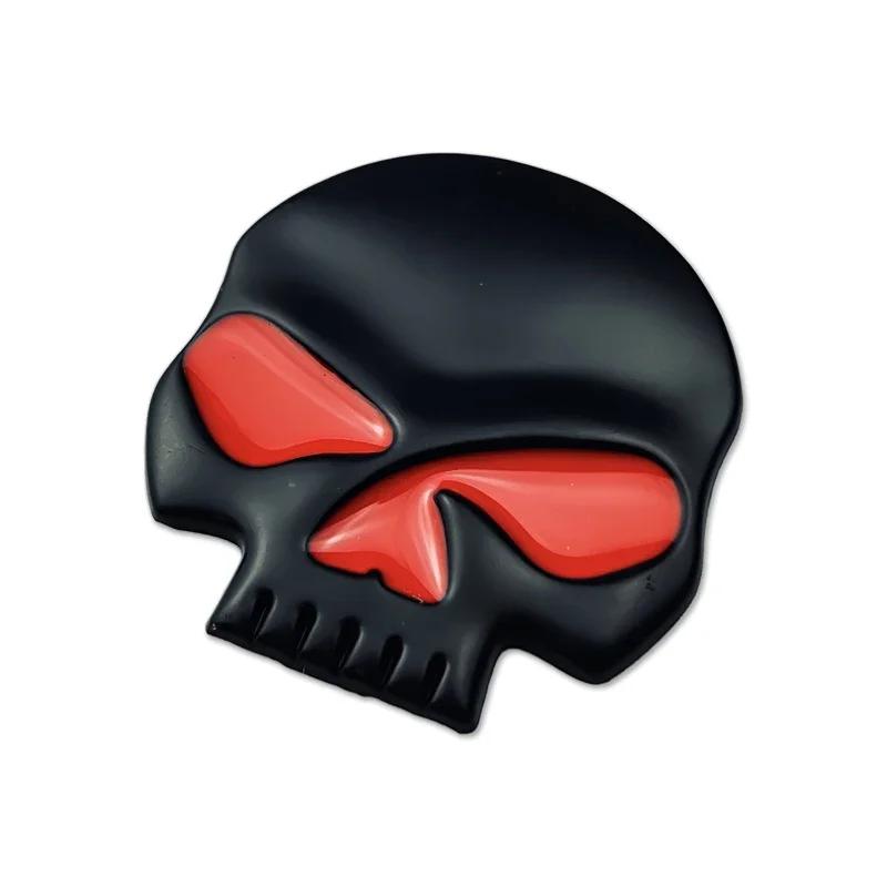 Metal Skull Car Sticker Trunk Body Badge Decal Decoration for Honda Toyota Mazda Lexus Land Rover Chevrolet VW Skoda Styling PH5