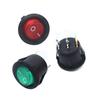10PCS Mini 3 Pin 2 Position With Light Rocker Switch KCD1-105 Power Switch