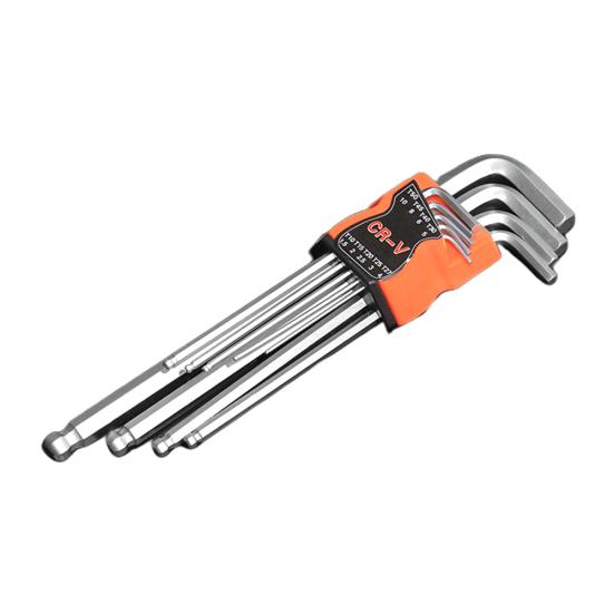 9 шт./компл. двусторонняя L-образная отвертка, шестигранный шестигранный ключ, гаечный ключ с шаровой головкой, инструменты