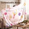 Custom Name Flannel Blanket,Sailor Moon Lightweight Warm Bed Blanket For Couch & Holiday Gift
