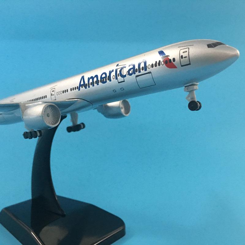 20 см Модель самолета Boeing 777 American Airlines США B777 Самолет Модель Сплав Металл Литье под давлением Модель самолета Игрушка