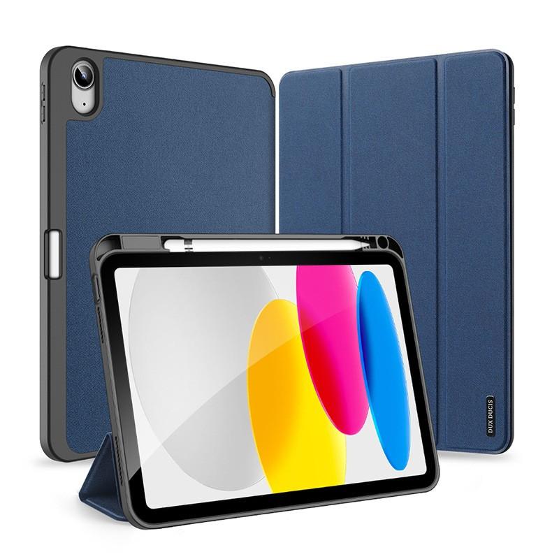 IPad 10th 11th Gen 10.9 Inch Folio Case With Stand Sleep/Wake Shockproof Tri-Fold Design Air 6 Fabric Texture