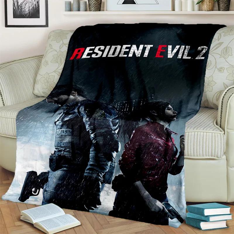 3D R-Resident Evil Gamer Games Одеяло, мягкое одеяло для дома, спальни, кровати, дивана, пикника, путешествия, офиса, отдыха, одеяло, детское одеяло