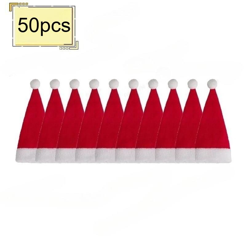1/3/5/10/20/50/100 шт. Рождественское украшение, держатель для столовых приборов, мешочек, рождественская шляпа, мешочек для вилки, ножа, столовых приборов, рождественское украшение для дома, кухни, орнамент, Навидад, Новый год