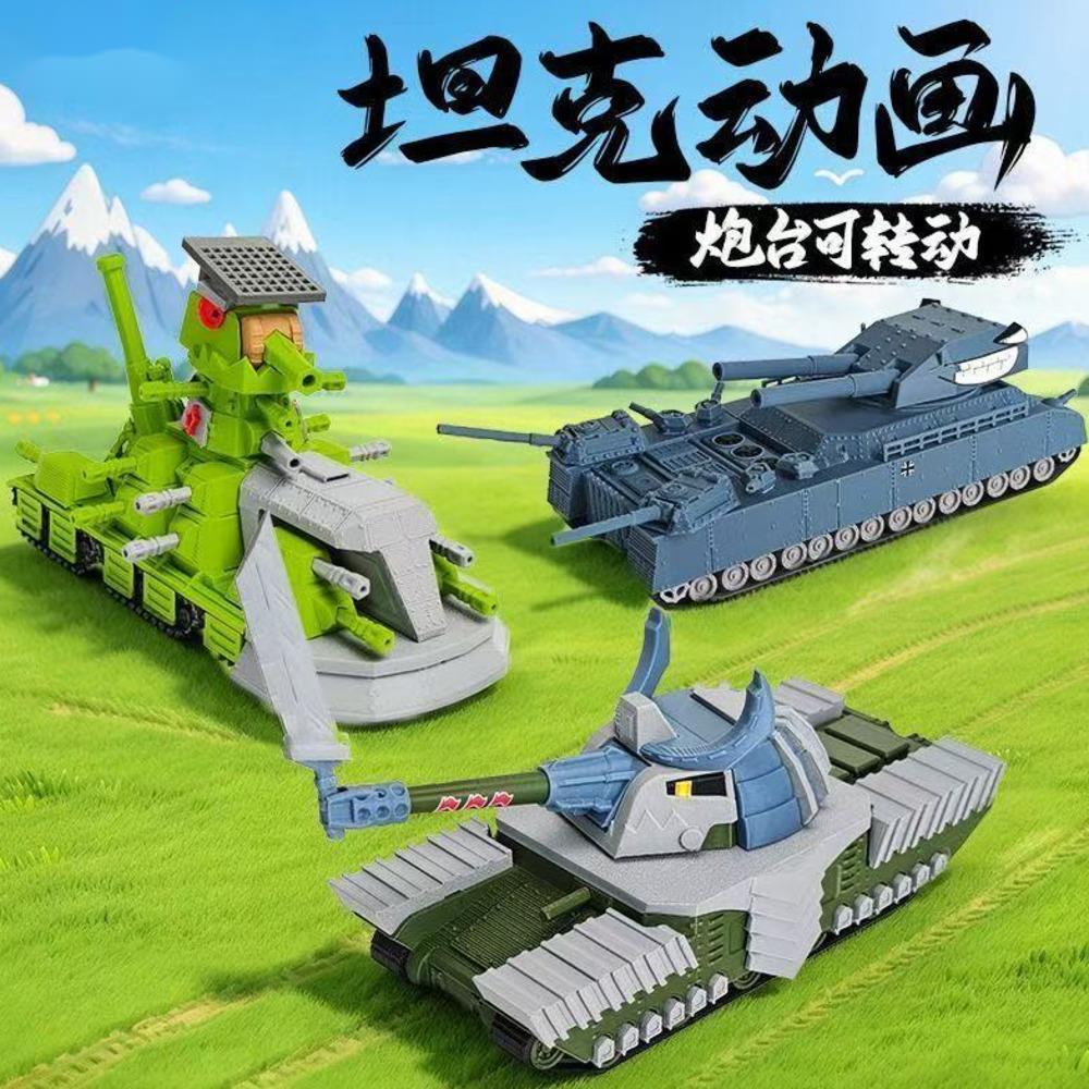 3D Printed Kit Multi‑Turret Monster Tank Torch Dragon Super Heavy Fantasy Tank Model Toy Car Joy Toy Festival Birthday Gift