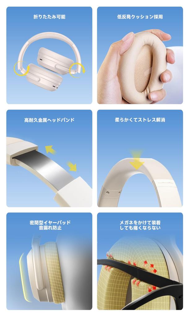 Edifier WH700NB Pro Беспроводные наушники с ANC Bluetooth, оснащенные шумоподавлением до 56 часов Звук Шум Задержка Игровой режим Наушники с микрофоном ПК