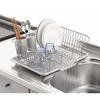 PEARL METAL Plastic Dish Drainer with Draining Tray, Vertical Type, Gray, Ardeo HB-4066