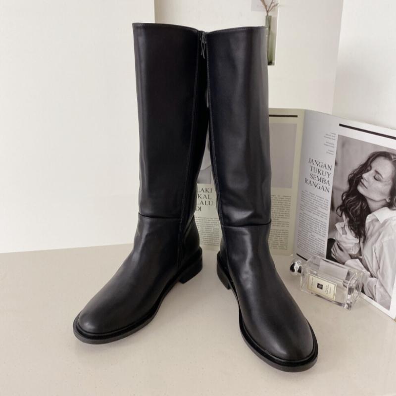Honey J Women Kiolin Calf Cover Zip Wide Long Boots
