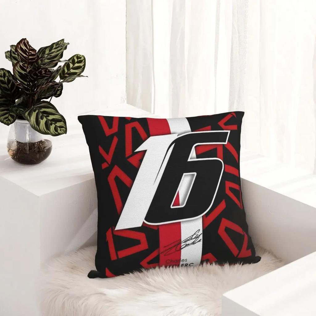 Charles Leclerc Poster 16 Racing Car Pillowcase Soft Fabric Cushion Cover Decoration Throw Pillow Case Cover Home Square 40X40cm
