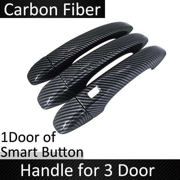 Carbon Fiber Door Handle Cover Fit for Renault Express Van Car External Protective Film Accessories Decorate Stickers