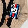 MartiniES Racing Phone Case For IPhone 17 16 15 14 13 12 11 Pro Max Plus PC+TPU Shockproof Back Cover