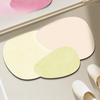 Bathroom floor mat diatom mud non-slip absorbent soft mat bathroom kitchen foot mat bathroom door toilet carpet for Home